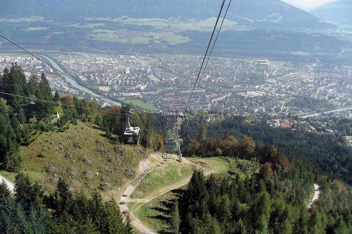 Blick von der Seegrube auf Innsbruck