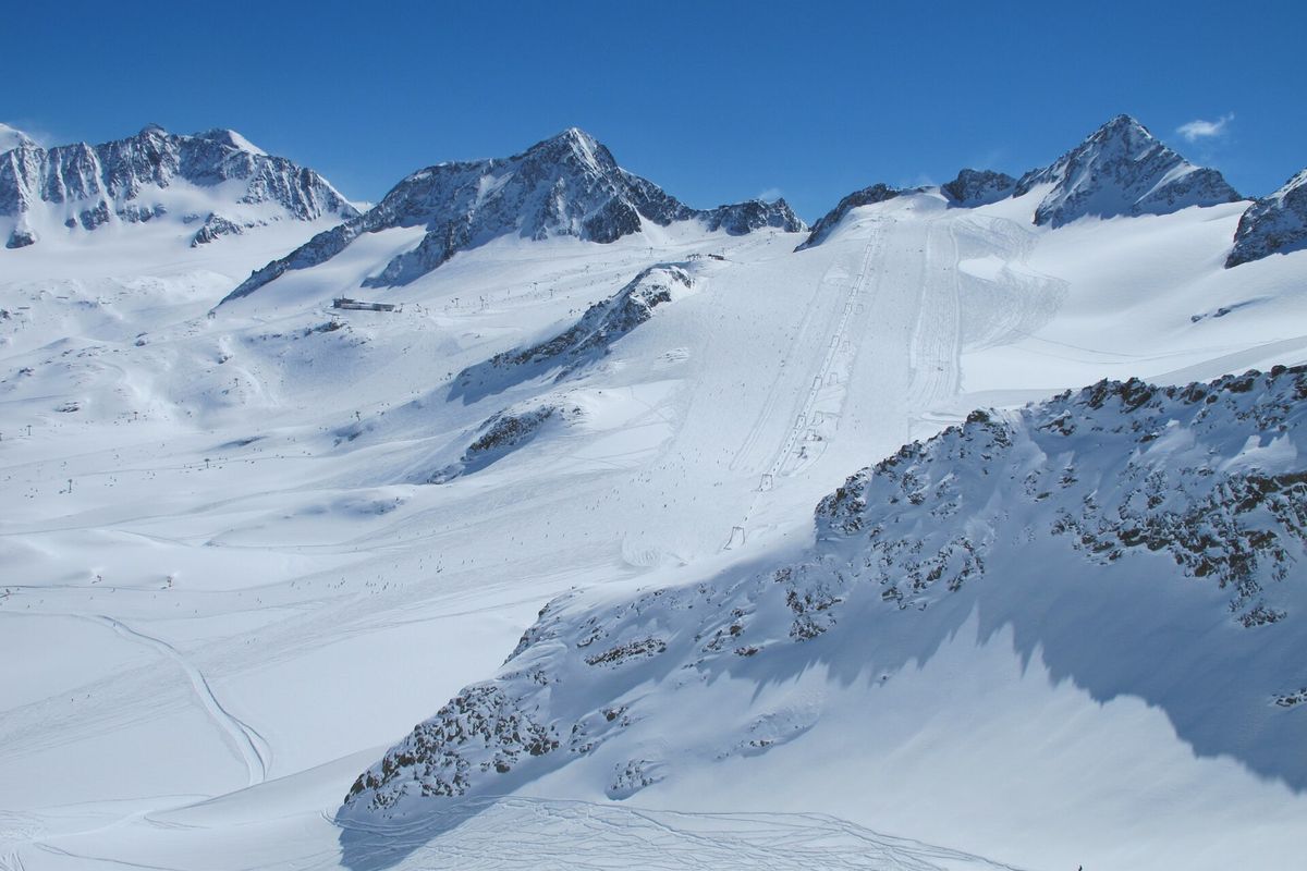Stubaier Gletscher im Winter